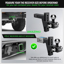 Adjustable Drop Hitch with Tri-Ball