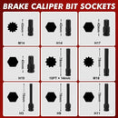 1/2" Drive Impact Brake Caliper Socket Set