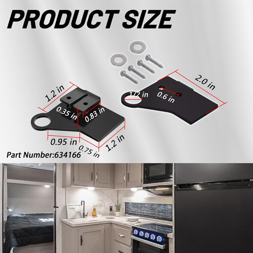 RV Refrigerator Door Hinge Replacement Kit