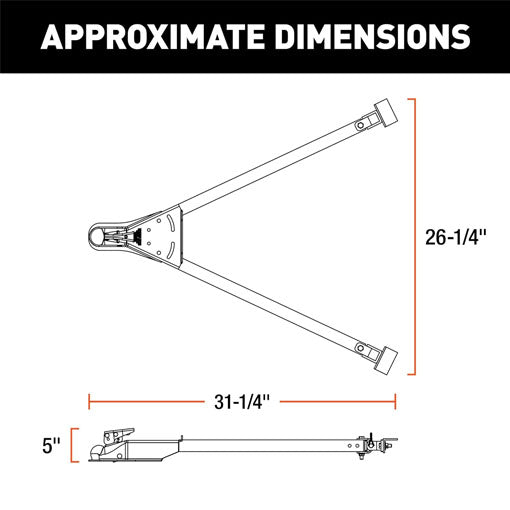 Universal Car RV Tow Bars (for Flat or Dinghy Towing)