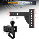 Height Adjustable Hitch with Hook & Mini Storage Box