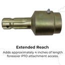 Overrunning PTO coupler for Ford Tractor