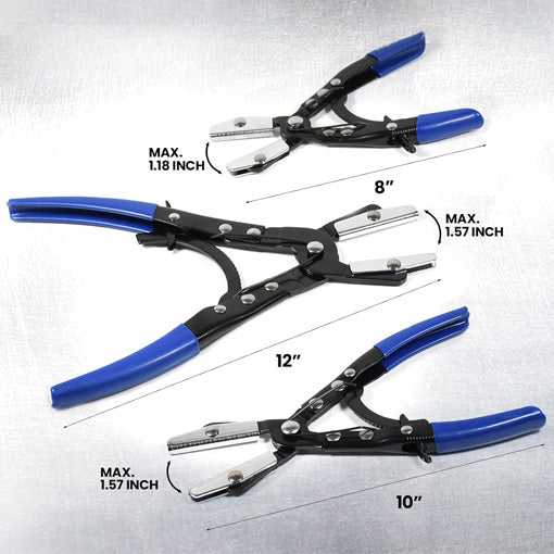 Automatic Locking Ratcheting Hose Pinch Off Pliers Set