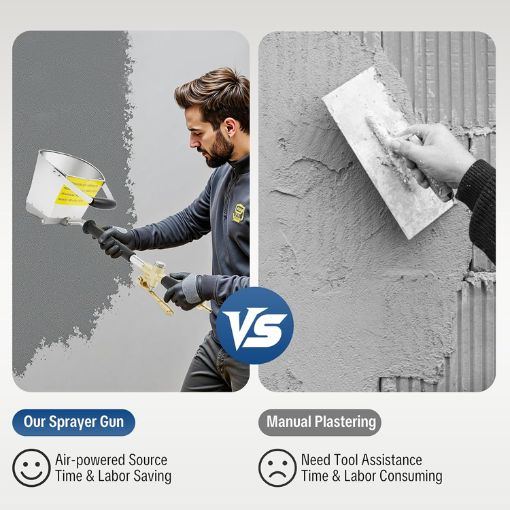 Easy 4-Jet Cement Mortar Stucco Sprayer