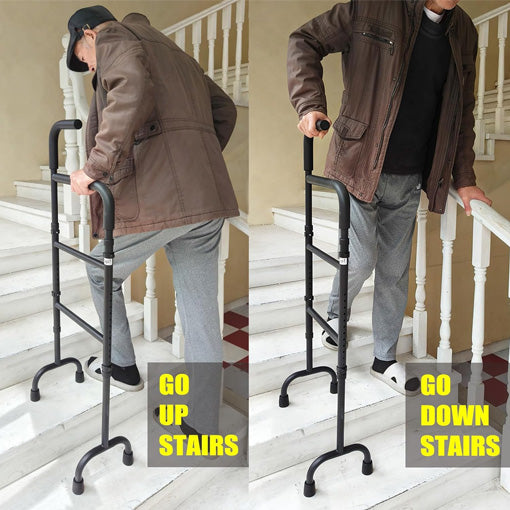 20-Level Adjustable Stair Climbing Assist Cane