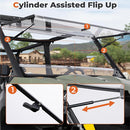 Bolt-On UTV Flip Front Windshield