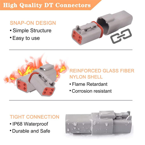 DT Connector Kit With Ratcheting Wire Crimper