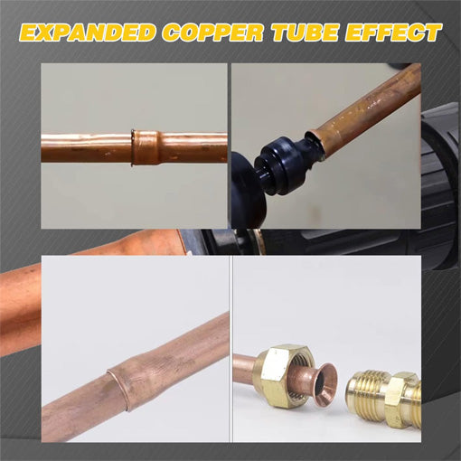 5-in-1 AC Copper Pipe Expander Swaging Drill Adapter