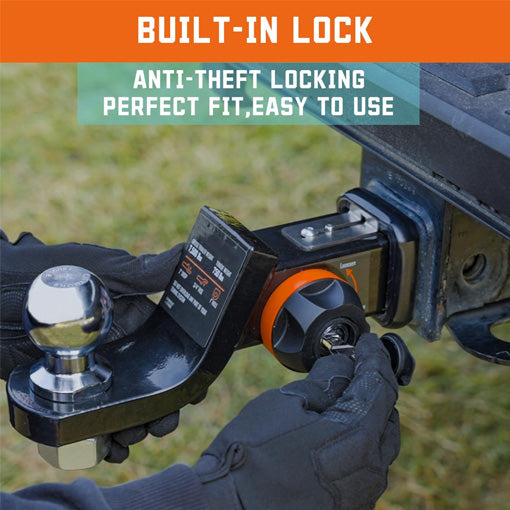 Anti-rattle Trailer Hitch Ball Mount (with Gap Elimination System)