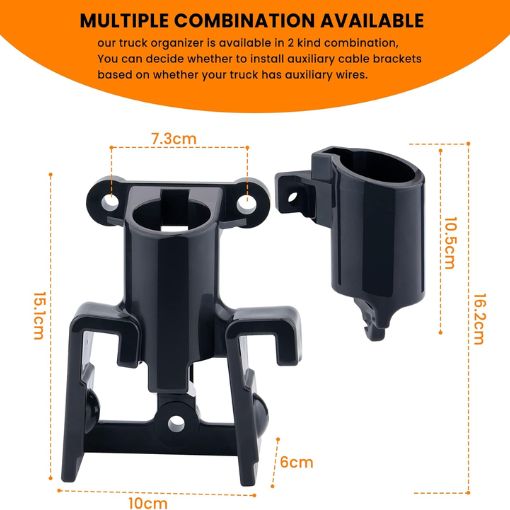 Gladhand and Plug Holder for Semi Truck