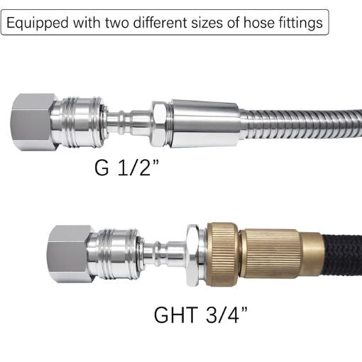 Metal RV Exterior Quick Connector Hose Fitting Adapters