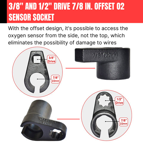 Oxygen Sensor Socket Wrench and Thread Chaser Kit