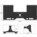 Skid Steer Mount Plate with 2" Hitch Receiver
