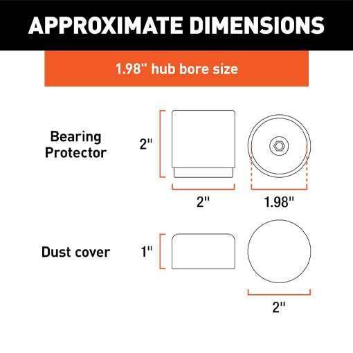 Trailer Wheel Bearing Protectors and Dust Covers