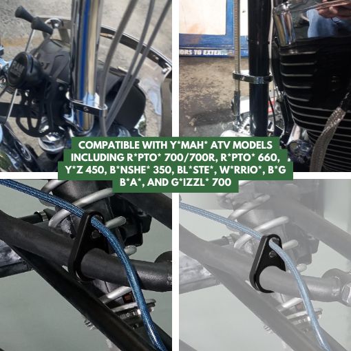 ATV Front Brake Line Clamps