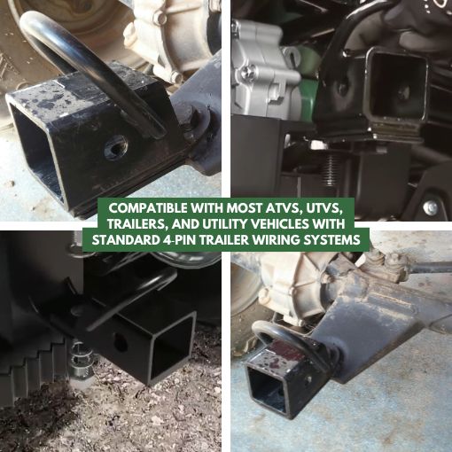 Bolt-on ATV/UTV 2-inch Hitch Receiver Adapter