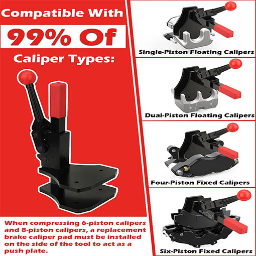 Heavy-duty Multi-Piston Brake Caliper Compression Tool