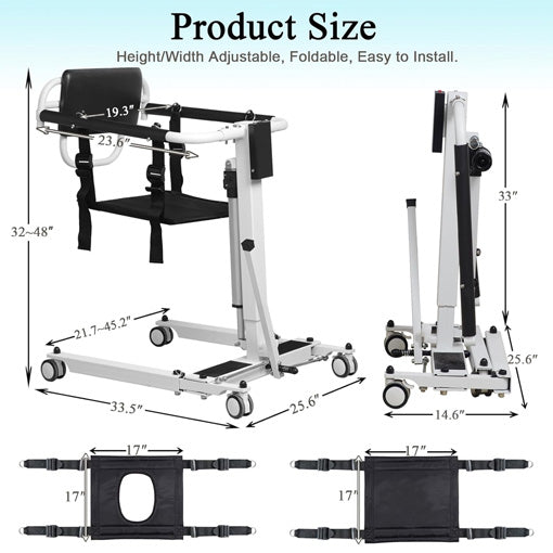 Electric Patient Lift Transfer Chair