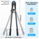 Heavy-Duty Wire Rope Swaging Crimping Tool (with Aluminum Sleeves)