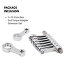 12-Point Box End Torque Adapter Extension Set