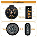 4/7 Pin Trailer Wiring Harness Connector with Mounting Bracket
