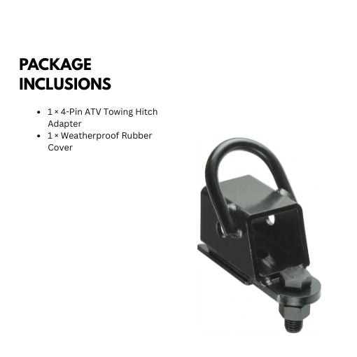 Bolt-on ATV/UTV 2-inch Hitch Receiver Adapter