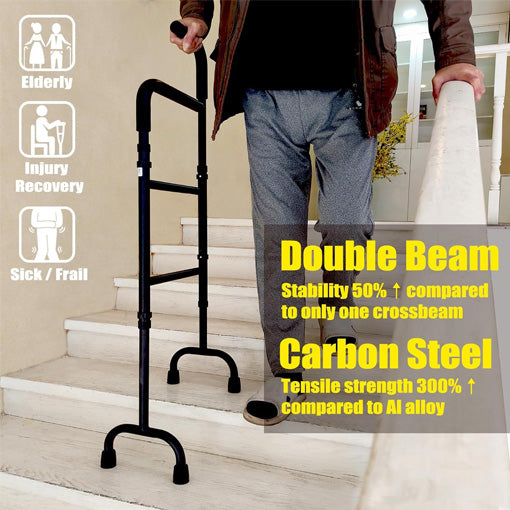 20-Level Adjustable Stair Climbing Assist Cane