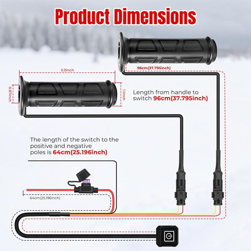 ATV UTV Heated Handlebar Grips