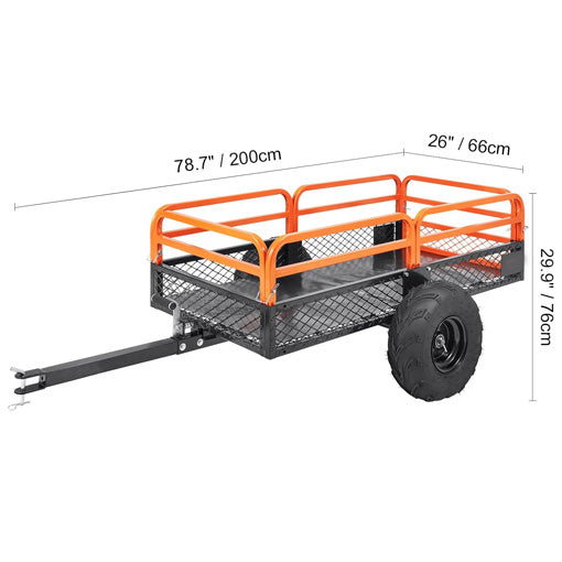 ATV UTV Trailer Tow Behind Dump Cart