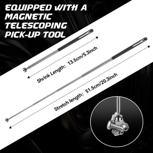Double-Jointed Extra Long Flex Head Ratchet Wrench Set