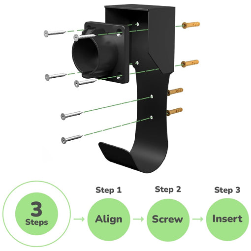 EV Charger Connector Holster Dock