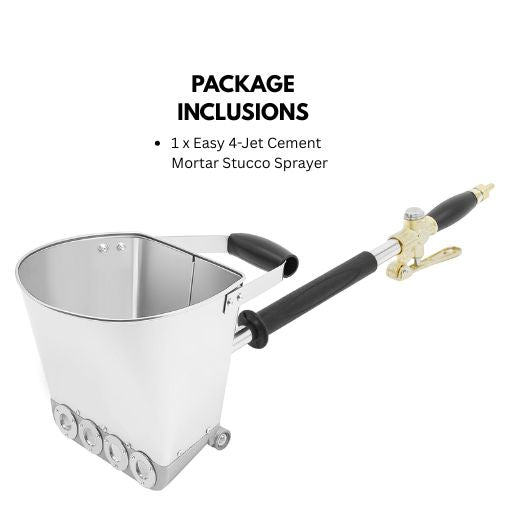 Easy 4-Jet Cement Mortar Stucco Sprayer