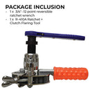 Electric/Manual R-410A Ratchet + Clutch Flaring Tool