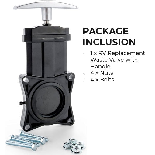 RV Replacement Waste Valve with Handle