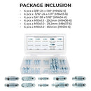 36 PCS Bleeder Valve and Brake Bleeder Screw Assortment Kit