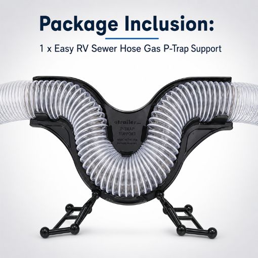 Easy RV Sewer Hose Gas P-Trap Support