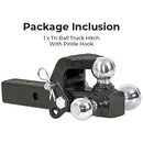 Tri-Ball Truck Hitch With Pintle Hook