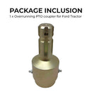 Overrunning PTO coupler for Ford Tractor