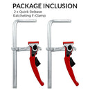 Quick Release Ratcheting F-Clamp