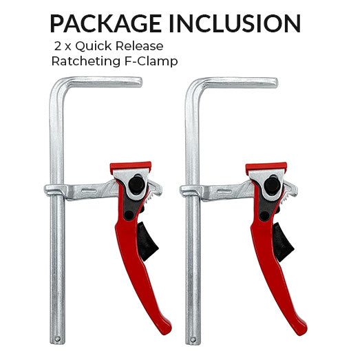 Quick Release Ratcheting F-Clamp