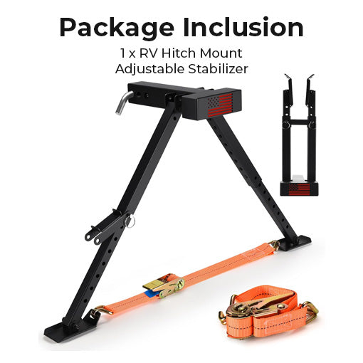 RV Hitch Mount Adjustable Stabilizer