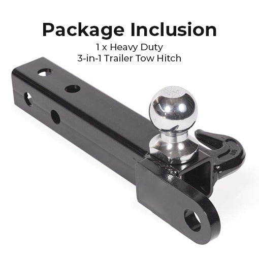 Heavy Duty 3-in-1 Trailer Tow Hitch