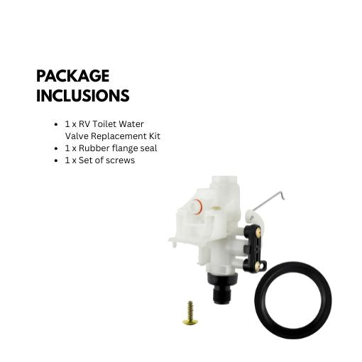 RV Toilet Water Valve Replacement Kit