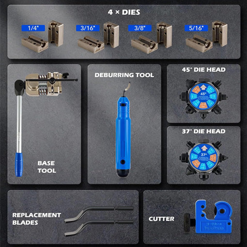 3-in-1 Brake Line Flaring Tool Kit