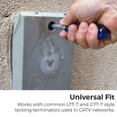 CATV Cable Locking Terminator