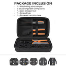 Ratcheting Wire Crimping Tool Kit (with Stripper & Terminal Support)