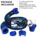 Hassle-free RV Sewer Hose 20FT with Wye Adapter Complete Kit