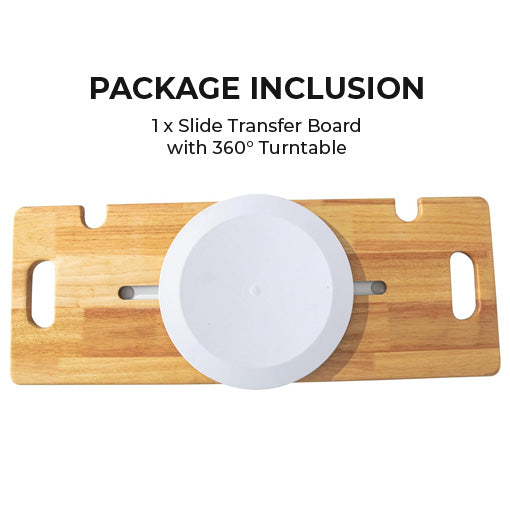 Slide Transfer Board with 360° Turntable