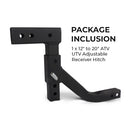 12" to 20" ATV UTV Adjustable Receiver Hitch
