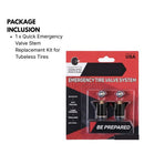 Quick Emergency Valve Stem Replacement Kit for Tubeless Tires